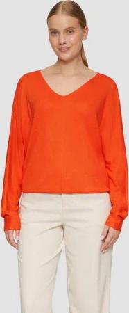 s.Oliver Langarmshirt T-Shirt Langarmshirt mit Fledermausärmeln und breitem Bund