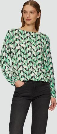 s.Oliver Langarmshirt T-Shirt O-Shape-Shirt aus Viskosemix