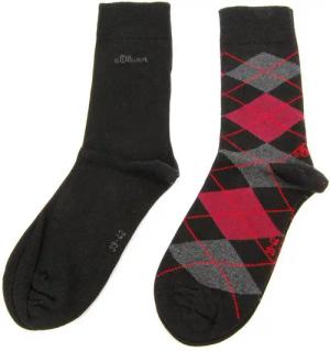 s.Oliver Langsocken S20179 (Packung, 2-Paar, 2 Paar) Herren Damen Unisex Business Socken Baumwolle