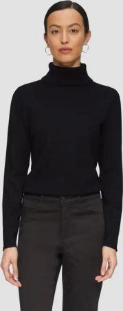 s.Oliver Longpullover Strickpullover Feiner Rollkragenpullover mit Ajour-Details