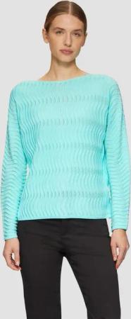 s.Oliver Longpullover Strickpullover Strickpullover mit Ajourmuster