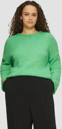 s.Oliver Longpullover Strickpullover Strickpullover mit weiten Ärmeln im Relaxed Fit