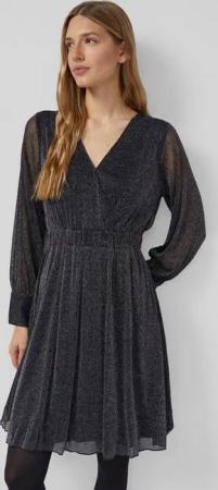 s.Oliver Minikleid Kleid Meshkleid mit Glitzereffekt