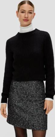 s.Oliver Minirock Rock Wollrock mit Bouclé