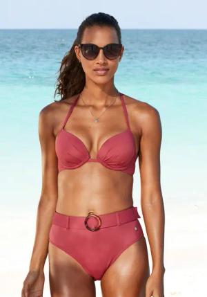 S.OLIVER Push-Up-Bikini-Top Damen rostrot Gr.40 Cup B