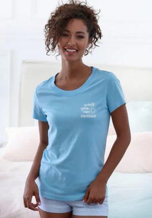 s.Oliver Pyjamaoberteil (1-tlg) mit Front Print