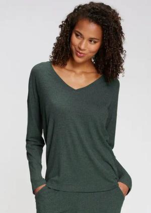 s.Oliver Pyjamaoberteil aus weicher Rippqualität