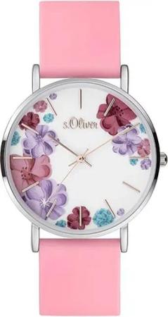 s.Oliver Quarzuhr s.Oliver Armbanduhr mit Silikonarmband SO-4078-PQ, s.Oliver Armbanduhr mit Silikonarmband