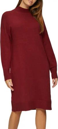 s.Oliver Strickkleid in 3/4 Länge - mit Stehkragen