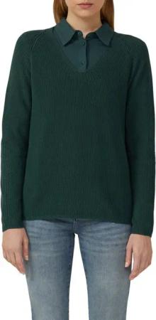 s.Oliver Strickpullover mit V-Ausschnitt