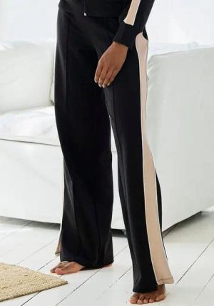 s.Oliver Sweathose Loumngehose mit Kontraststreifen und Pipings, Loungewear