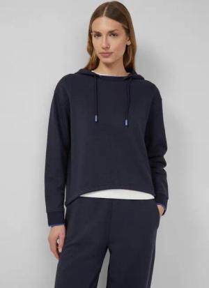 s.Oliver Sweatshirt Sweatshirt Hoodie mit Schlitz im Rückteil