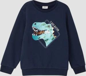 s.Oliver Sweatshirt Sweatshirt Sweatshirt mit Wendepailletten mit kuscheliger Innenseite