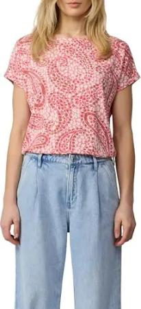 s.Oliver T-Shirt aus Viskosemix mit überschnittenen Schultern