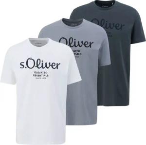 s.Oliver T-Shirt Basic aus reiner Baumwolle, mit Logo-Print auf der Brust