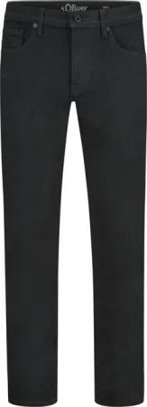 s.Oliver Tiefschwarze Hyperstretch-Jeans, Slim Fit