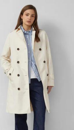 s.Oliver Trenchcoat Outdoor-Mantel Wasserabweisender Trenchcoat im Slim Fit