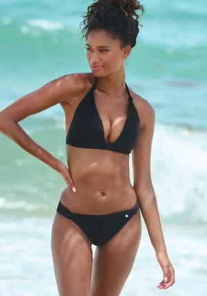 S.OLIVER Triangel-Bikini Damen schwarz Gr.34 Cup C