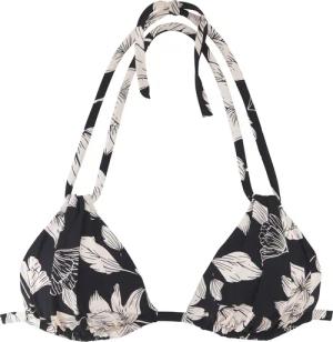 S.OLIVER Triangel-Bikini-Top Damen schwarz-creme Gr.42 Cup A/B