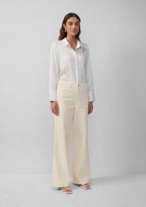 s.Oliver Weite Jeans Jeans-Hose SURI Jeans Suri / Regular Fit / High Rise / Wide Leg / Strukturmuster