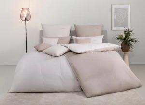 s.Oliver Wendebettwäsche Melinda in Gr. 135x200 oder 155x220 cm, Flanell, 2 teilig, Markenbettwäsche mit GRATIS-Zugabe: 2x Kissenhülle, mit Reißverschluss