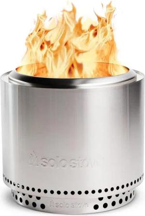 Solo Stove Gartenkamin Bonfire 1.0, Feuerschale, Outdoor Kamin aus Edelstahl, raucharm