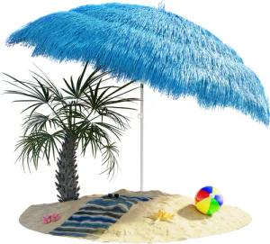 Sonnenschirm Hawaii Blau Ø160cm UV-Schutz 30+