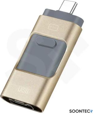 SOONTEC SOONTEC 3.0 USB-Stick 3 in 1 MICRO USB / USB / Lightning für iPhone USB-Stick (Lesegeschwindigkeit 80,00 MB/s)