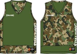 Spalding Basketball Wendbares Tank-Top CAMOUFLAGE