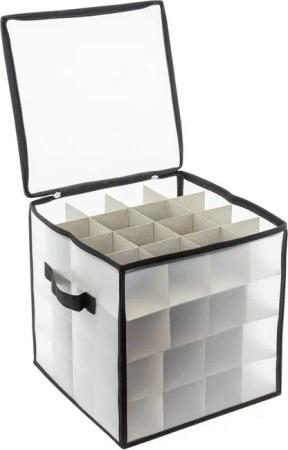 Spetebo Aufbewahrungsbox für Christbaumkugeln (Weihnachtsschmuck Sortierbox, 1 St., mit 64 Fächer), platzsparend