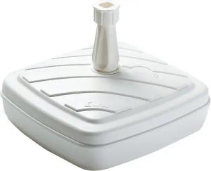 Spetebo Kunststoffschirmständer Kunststoff Schirmständer eckig - weiß / 14 l, für Stöcke bis Ø 35 mm, Stück, Schirmhalter