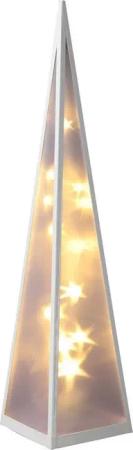 Spetebo LED Dekoobjekt LED Lichter Pyramide 20 LED - Leucht Kegel Stern, An / Aus, LED, warm weiss, nur für den Innenbereich geeignet