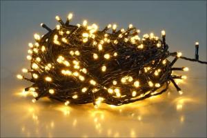 Spetebo LED-Lichterkette Weihnachts Lichterkette warm weiß - 320 LED / 24 m, 320-flammig, Garten Deko Beleuchtung für Außen und Innen