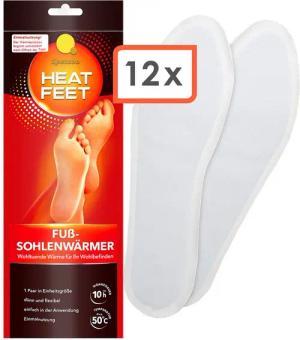 Spetebo Thermosohlen 12 Paar Fußwärmer Einlegesohlen für Schuhe (Set, 12-tlg., 12 Paar), Einmal Sohlenwärmer für 10 Stunden Wärme