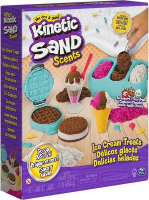 Spin Master Kreativset 6059742 Kinetic Sand Eiscreme Set mit Duftsand