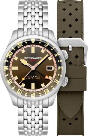 Spinnaker SP-5121-22 Herrenuhr Bradner GMT Automatik 42mm 18ATM