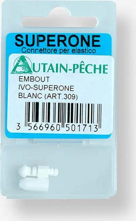 Spitzenkappe Endstück Gummizugmontage Super One weiss