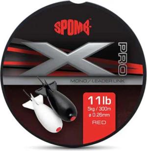 Spomb X Pro Mono 0.26mm 11lb Red - 300m Monofilschnur