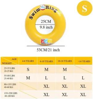 Sport-Knight® Schwimmreifen Aufblasbarer Schwimmring verschiedene Größen, für Kinder & Erwachsene