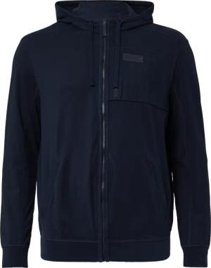 Sportive Hoodie-Sweatjacke im Fabricmix