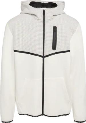 Sportive Jacke im Fabricmix mit Hoodie