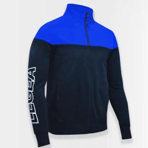 Sportjacke Oversize mit zip ONTARIO schwarz azurblau