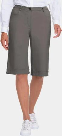 Sportliche Bermuda-Jeanshose - grau - Gr. 50 von Goldner Fashion