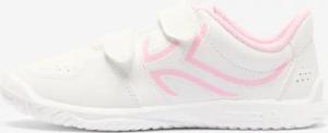 Sportschuhe Kinder Klettverschluss - TS100 weiss/rosa