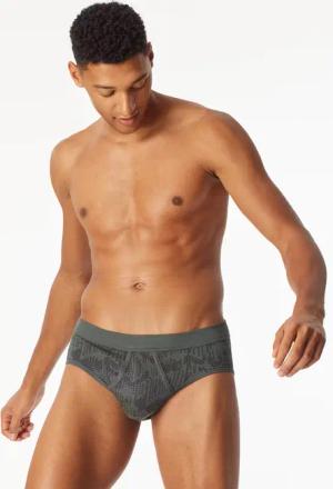 Sportslip Interlock Eingriff gemustert dunkelgrün - Fine Interlock 4