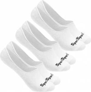 SportSpar.de "Sparlinge" Füßlinge Sneaker Socken 3 Paar weiß