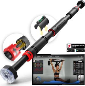 Sportstech Klimmzugstange KS260 mit Anti-Rutsch Griffe und Innovativer Gear-Lock