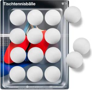 Sportyfits® Tischtennisball 12x Tischtennisbälle Bälle weiß Set 40 mm PingPong für Training (12-St., 12 Stück)