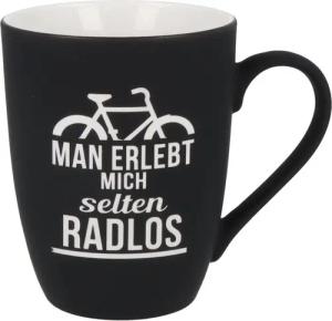 Spruchreif® Tasse SOFT-TOUCH-Tasse mit Gravur·Geschenk für Radfahrer und Mountain Biker