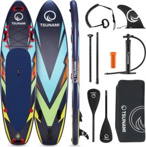Stand Up Paddling Board zum Paddeln Aufgeblasen universal TSUNAMI  T08 320 cm